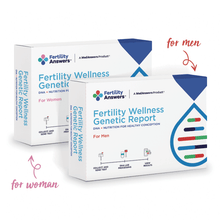 Load image into Gallery viewer, DNA Home Test Kit-Couples Fertility Check and Genetic Wellness Report - FertilityAnswers