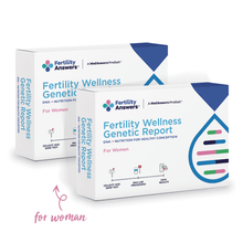 Load image into Gallery viewer, DNA Home Test Kit-Couples Fertility Check and Genetic Wellness Report - FertilityAnswers